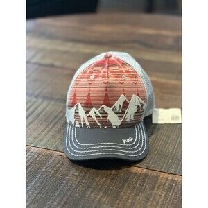 Pistil McKinley Trucker Hat NWT – Graphite/Red Mountain Print Snapback